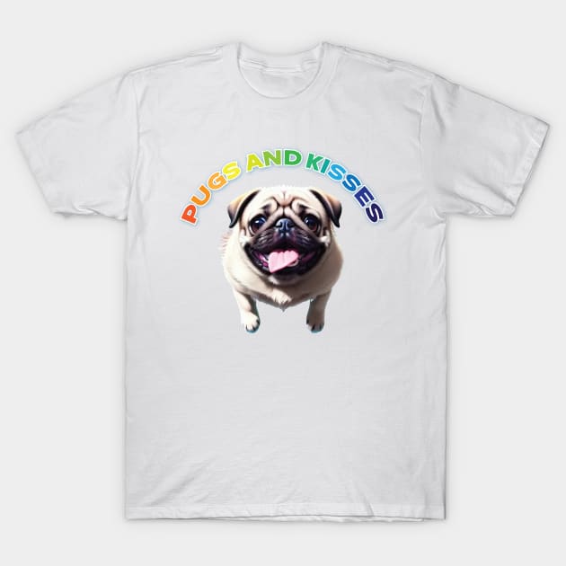 Just Pugs and Kisses 3 T-Shirt by Dmytro